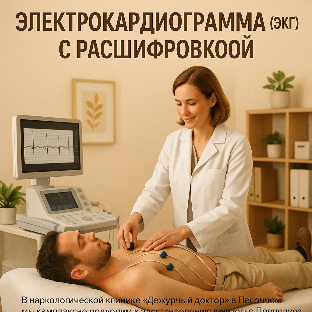 Электрокардиограмма (ЭКГ) с расшифровкой